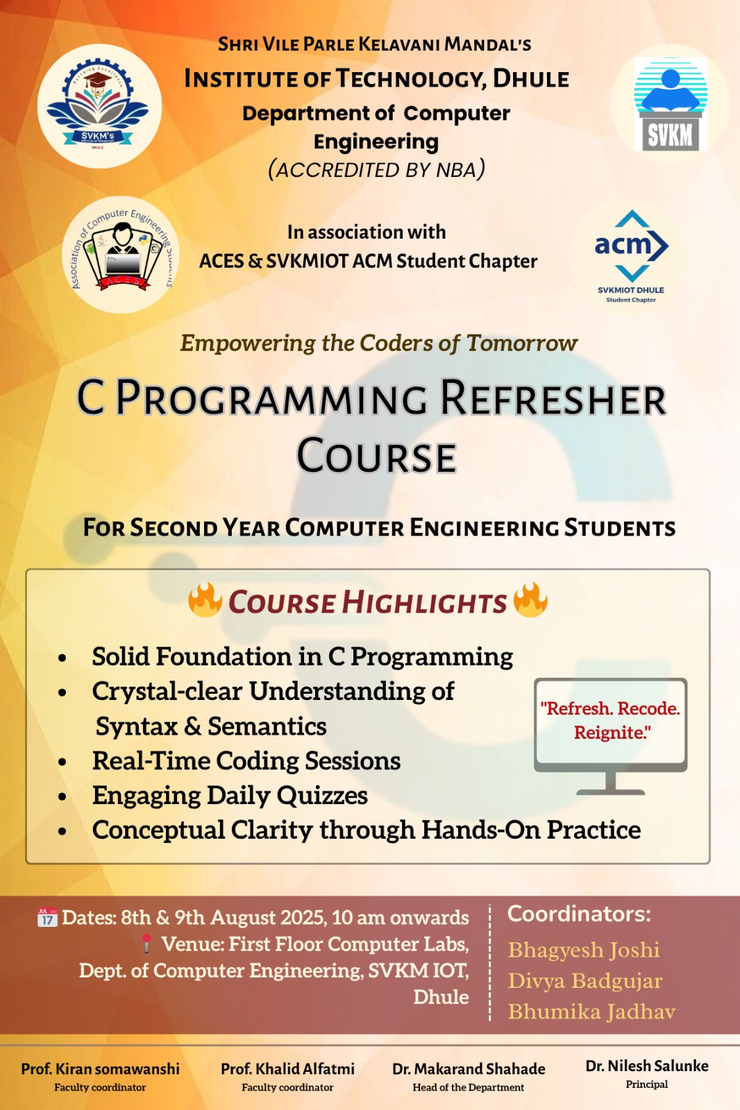 C Programming Refresher Course