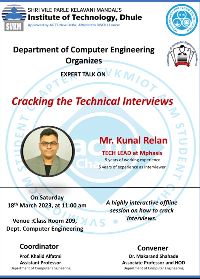 Expert talk on Cracking the Technical Interviews