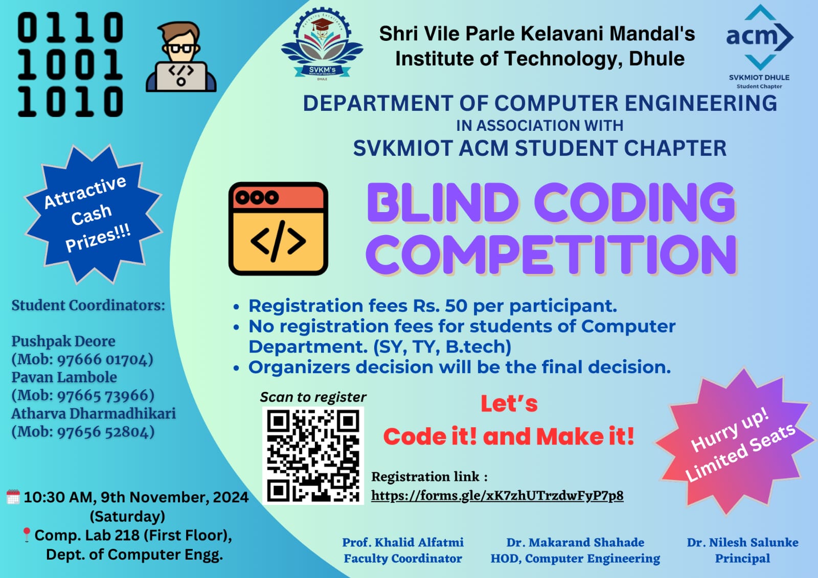 Blind Coding Competition