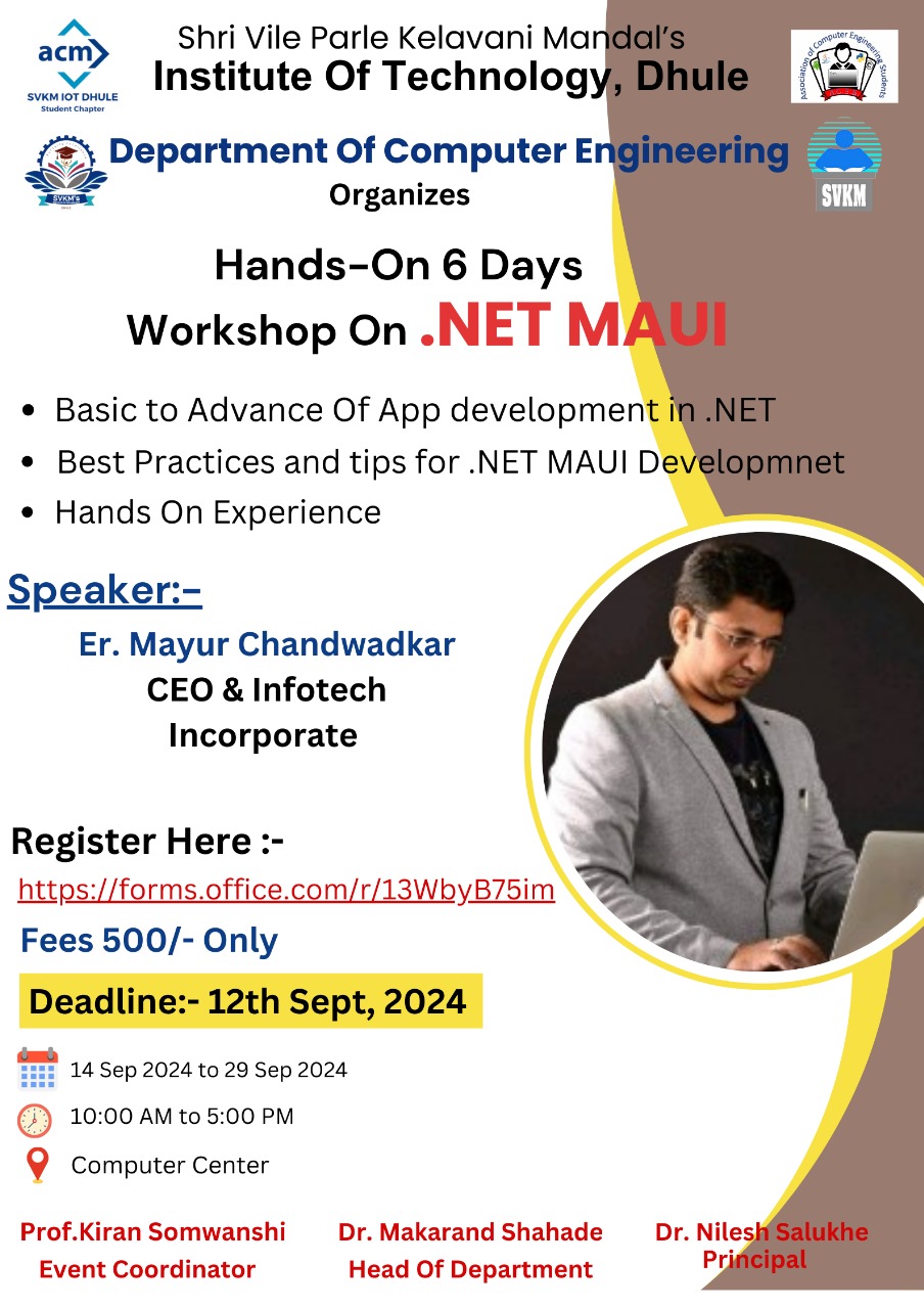 6 Days Workshop on .NET MAUI